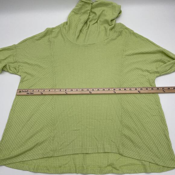 NEW CATHERINE MALANDRINO Sweater Waffle Knit Cowl Neck Top Womens Sz 2X - Picture 5 of 7